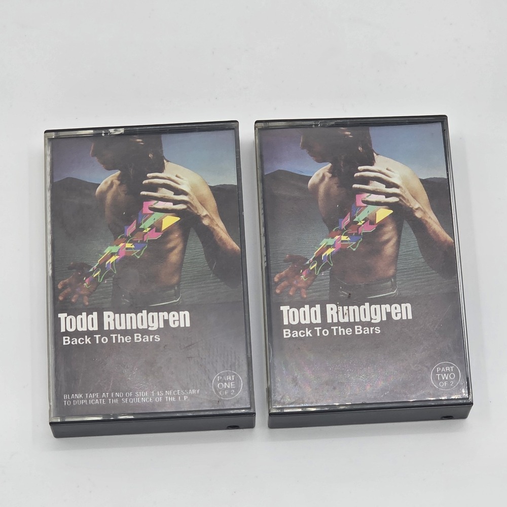 Todd Rundgren Back to the Bars Cassette Tape Double Album Original Press Vintage